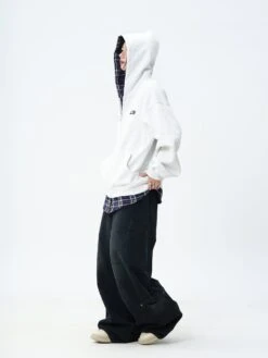 JUMPNEXT Layered Plaid Lined Zip Jacket(Jumpnext Layered Plaid Lined Zip Hoodie) -Youth Urban Wear O1CN018O7bJh1Zmb2vTWKvV 2126143237