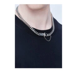 GUUKA "Lightning Bar" Double Chain Necklace(Guuka Lightning Bar Double Chain Necklace) -Youth Urban Wear O1CN018PnKwG1JHQ1Xkonyk 332741003