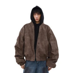 MRNEARLY Vintage Faded Bomber Jacket(Mrnearly Vintage Faded Bomber Jacket) -Youth Urban Wear O1CN018eZXLq1VQpoWM7jyO 2434502648