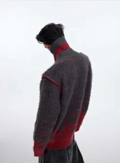 CulturE Contrast Textured V-Neck Sweater(Culture Contrast Textured V Neck Sweater) -Youth Urban Wear O1CN019FGBQQ2MtO0kYvZas 2209343059885