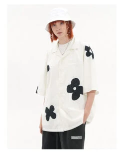 HARSH And CRUEL Solitary Flower Button-Up(Harsh And Cruel Solitary Flower Button Up) -Youth Urban Wear O1CN019PpLD92ITV0bgSfr4 2139609287