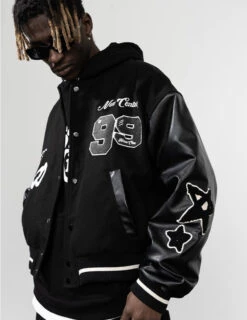 HARSH And CRUEL "Clouded" Varsity Jacket(Harsh And Cruel Clouded Varsity Jacket)