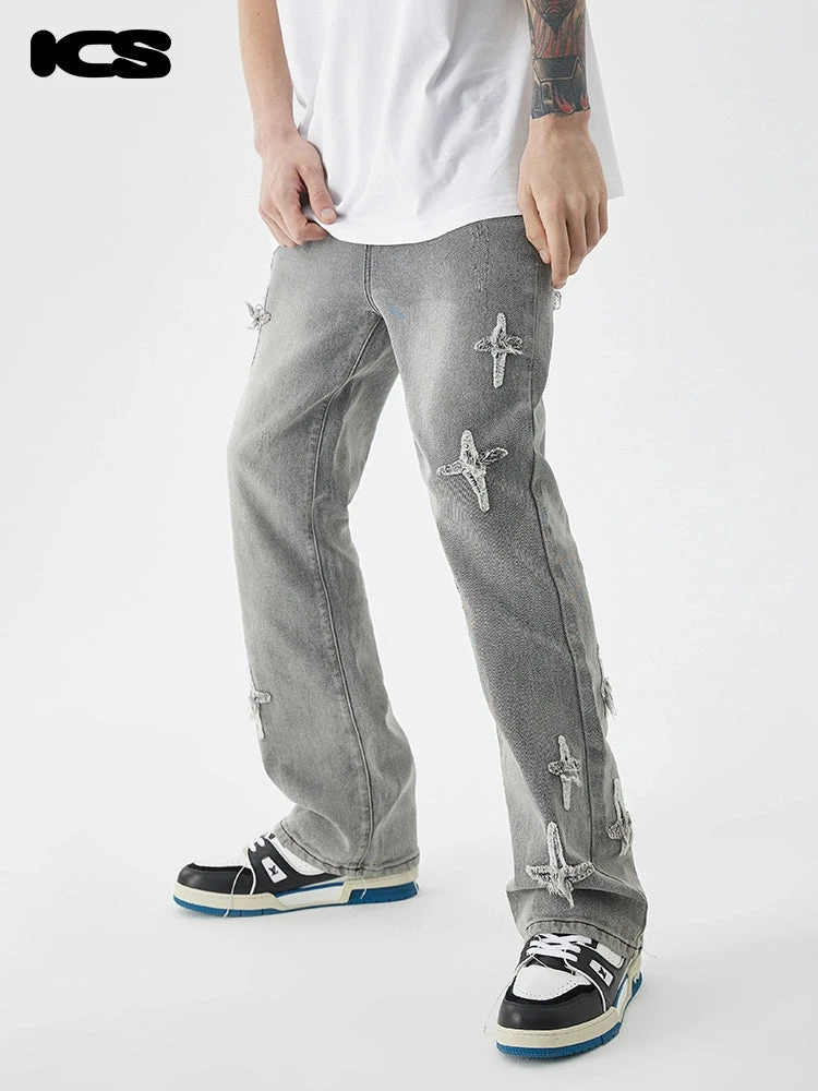ICONSLAB Textured Spike Denim Jeans(Iconslab Textured Spike Denim Jeans) 4 ICONSLAB Textured Spike Denim Jeans(Iconslab Textured Spike Denim Jeans) - Image 2