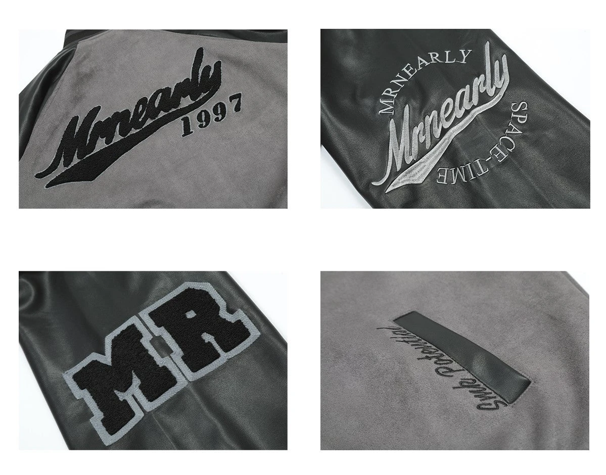 MRNEARLY "1997" Suede Varsity Jacket(Mrnearly 1997 Suede Varsity Jacket) 9 MRNEARLY "1997" Suede Varsity Jacket(Mrnearly 1997 Suede Varsity Jacket) - Image 7