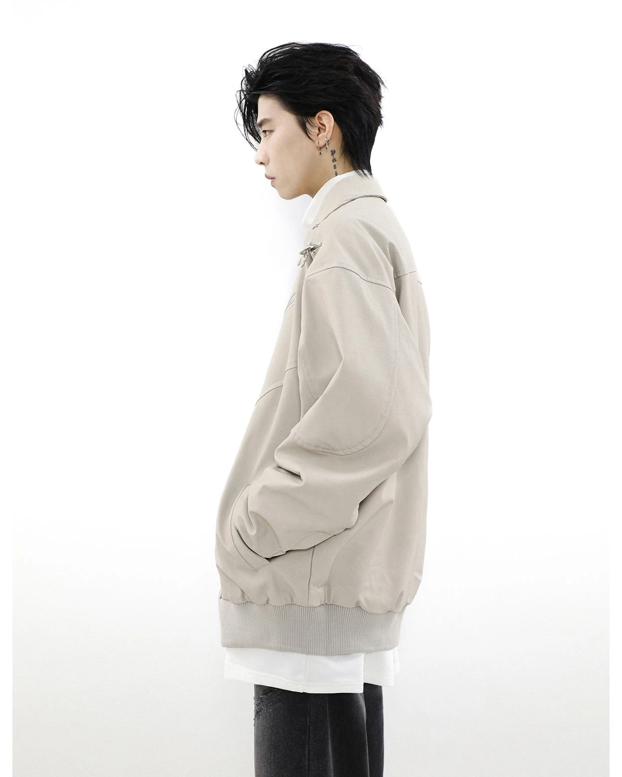 MRNEARLY Star-Studded Bomber Jacket(Mrnearly Star Studded Bomber Jacket) 17 MRNEARLY Star-Studded Bomber Jacket(Mrnearly Star Studded Bomber Jacket) - Image 15