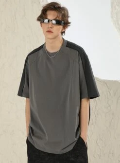 NOSAW Two-Tone Spliced Tee(Nosaw Two Tone Spliced Tee) -Youth Urban Wear O1CN01CGEe0Z1EK6R3P9lTR 265910332