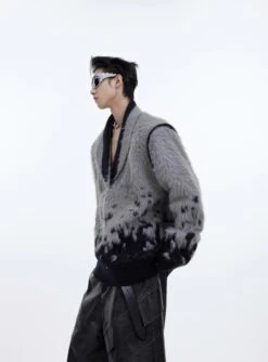 CulturE Contrast Textured V-Neck Sweater(Culture Contrast Textured V Neck Sweater) -Youth Urban Wear O1CN01DcHnIS2MtO0pSeOU7 2209343059885