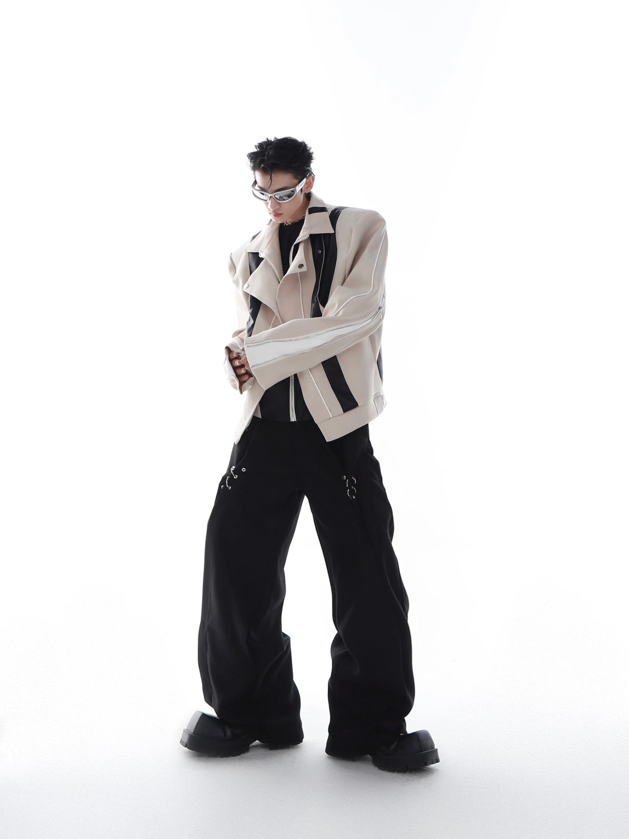 CulturE Spliced Biker Jacket(Culture Spliced Biker Jacket) 6 CulturE Spliced Biker Jacket(Culture Spliced Biker Jacket) - Image 4