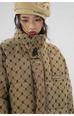 BJHG Monogram Print Puffer Jacket(Bjhg Monogram Print Puffer Jacket) -Youth Urban Wear O1CN01E5w1di23OifxDVWAy 2207073767246