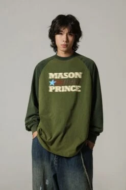 MASONPRINCE "1990" Contrast Long Sleeve(Masonprince 1990 Contrast Long Sleeve)