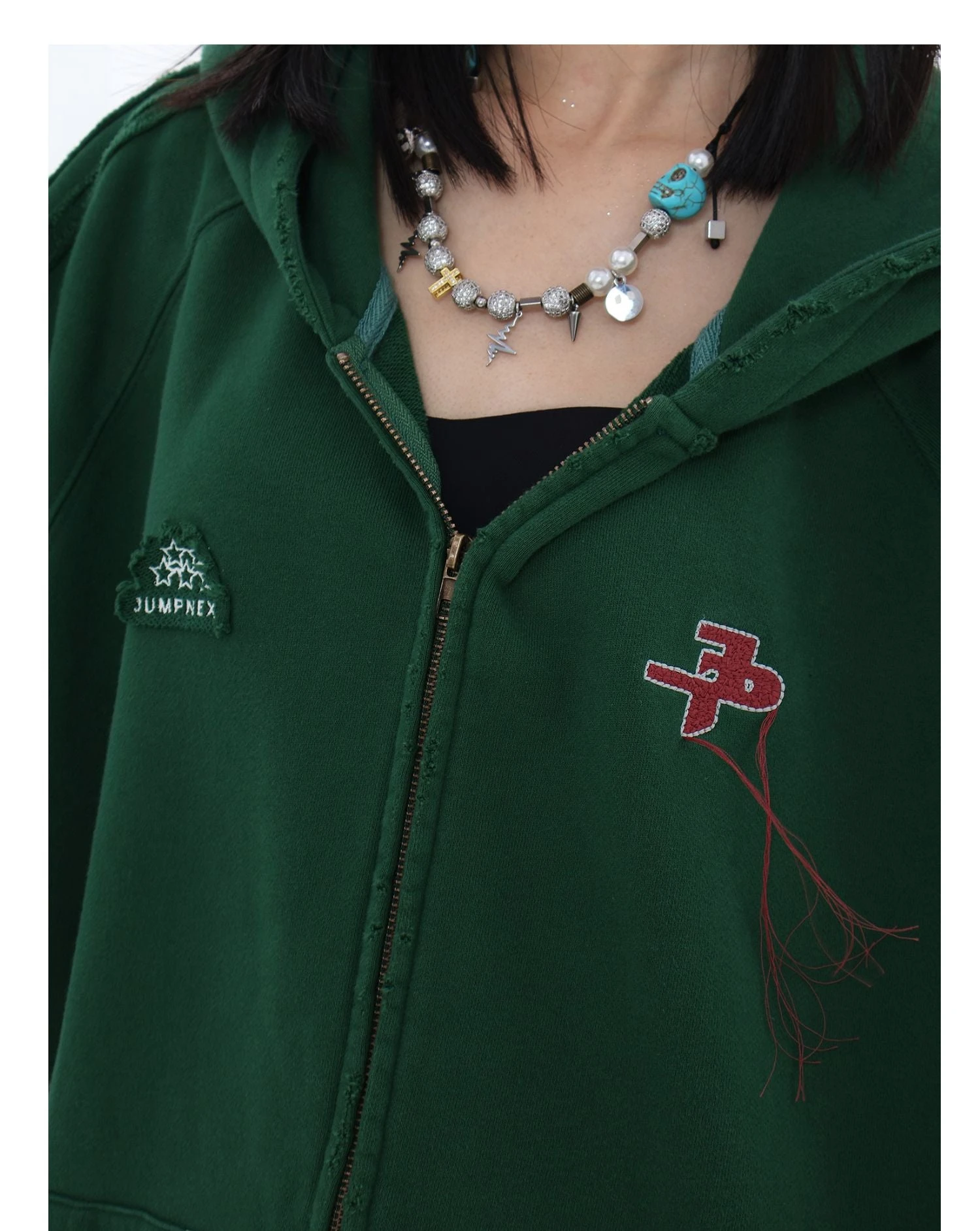 JUMPNEXT Distressed Striped Zip Jacket(Jumpnext Distressed Striped Zip Jacket) 16 JUMPNEXT Distressed Striped Zip Jacket(Jumpnext Distressed Striped Zip Jacket) - Image 14