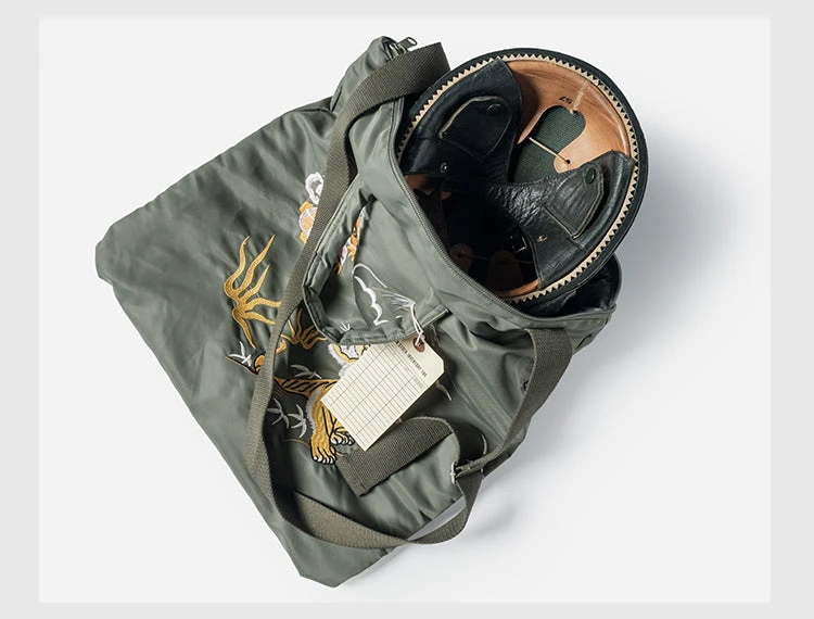 Vintage Style "Yokosuka" Embroidered Nylon Bag(Vintage Style Yokosuka Embroidered Nylon Bag) 11 Vintage Style "Yokosuka" Embroidered Nylon Bag(Vintage Style Yokosuka Embroidered Nylon Bag) - Image 9