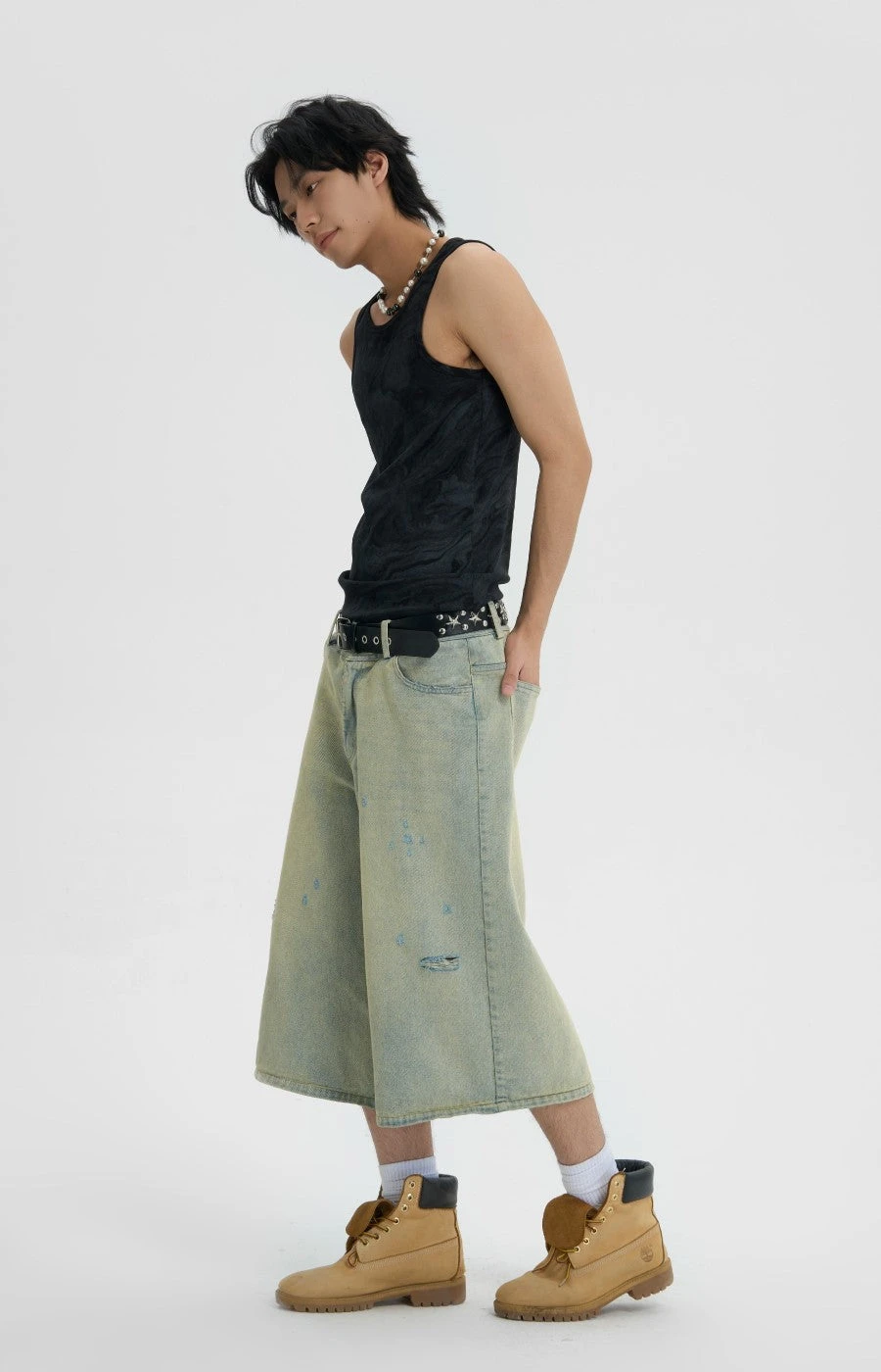 JHYQ Capri Cut Light Wash Denim Shorts(Jhyq Capri Cut Light Wash Denim Shorts) 6 JHYQ Capri Cut Light Wash Denim Shorts(Jhyq Capri Cut Light Wash Denim Shorts) - Image 4