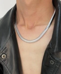 MINBIN Wide Snake Chain Necklace(Minbin Wide Snake Chain Necklace)