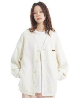 INRM Textured Check Cardigan(Inrm Textured Check Cardigan)