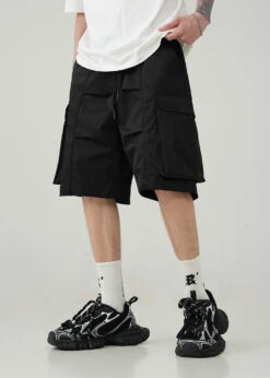 BJHG Pleated Drawstring Cargo Shorts(Bjhg Pleated Drawstring Cargo Shorts) -Youth Urban Wear O1CN01HjGBau23OijNQyFEF 2207073767246