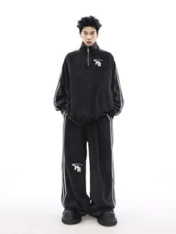 MRNEARLY Wide Leg Track Pants(Mrnearly Wide Leg Track Pants) -Youth Urban Wear O1CN01HpLOA11VQpeDClVIO 2434502648