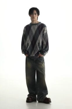 MASONPRINCE Argyle Sweater(Masonprince Argyle Sweater) 13 MASONPRINCE Argyle Sweater(Masonprince Argyle Sweater) -Youth Urban Wear O1CN01JDTGgG1aTBn3YWpRk 1716103330