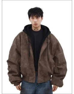 MRNEARLY Vintage Faded Bomber Jacket(Mrnearly Vintage Faded Bomber Jacket) -Youth Urban Wear O1CN01JETvzn1VQpoWTCPrF 2434502648