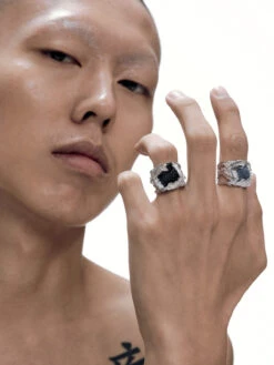 ILLuSoRy Denim Inlay Ring(Illusory Denim Panel Ring) -Youth Urban Wear O1CN01JLcsVS22y9n7VLGtd 2213715947188