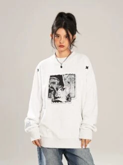 NSTNEW START "Visions" Collage Sweater(Nstnew Start Visions Collage Sweater)