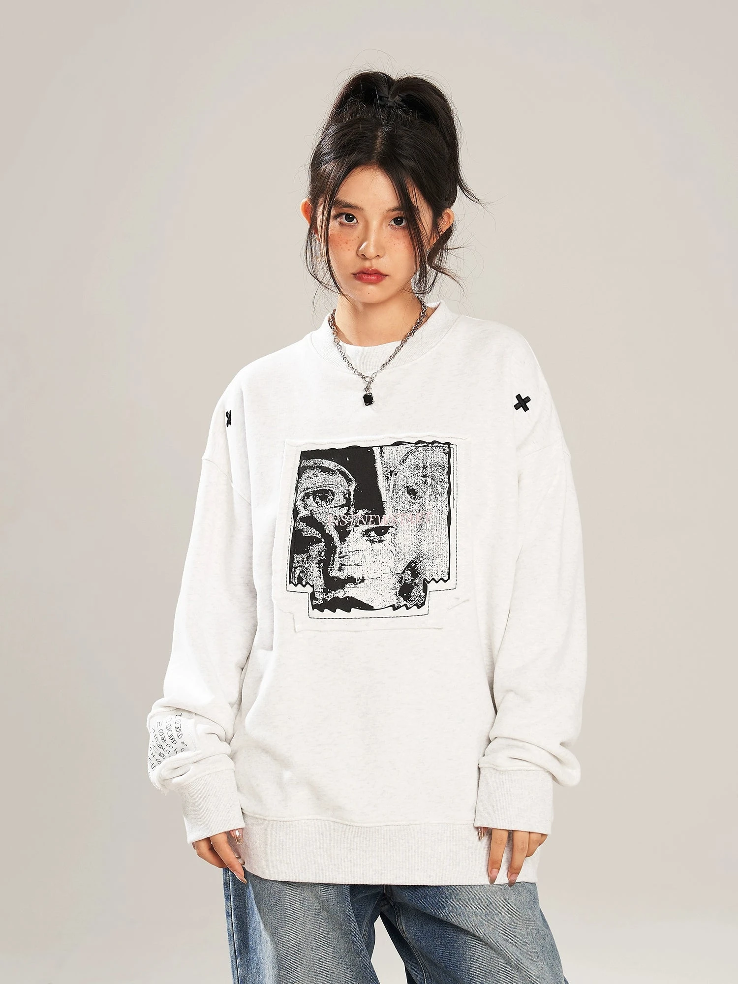 NSTNEW START "Visions" Collage Sweater(Nstnew Start Visions Collage Sweater) 3 NSTNEW START "Visions" Collage Sweater(Nstnew Start Visions Collage Sweater)