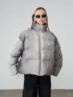 HARSH And CRUEL Silver-Tone Puffer Jacket(Harsh And Cruel Silver Tone Puffer Jacket) -Youth Urban Wear O1CN01KayvEi2ITV924a0Qw 2139609287 1