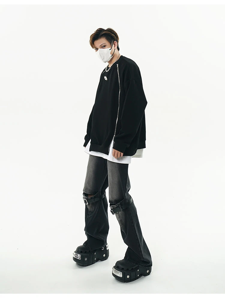 GCINIM Faded Buckle-Knee Jeans(Gcinim Faded Buckle Knee Jeans) 18 GCINIM Faded Buckle-Knee Jeans(Gcinim Faded Buckle Knee Jeans) - Image 16