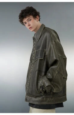 BJHG Vintage Motorcycle Jacket(Bjhg Vintage Motorcycle Jacket) 40 BJHG Vintage Motorcycle Jacket(Bjhg Vintage Motorcycle Jacket) -Youth Urban Wear O1CN01L3euzJ1eVG1h83uOp 544323876