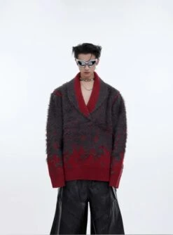 CulturE Contrast Textured V-Neck Sweater(Culture Contrast Textured V Neck Sweater) -Youth Urban Wear O1CN01LArivs2MtO0fySTXb 2209343059885