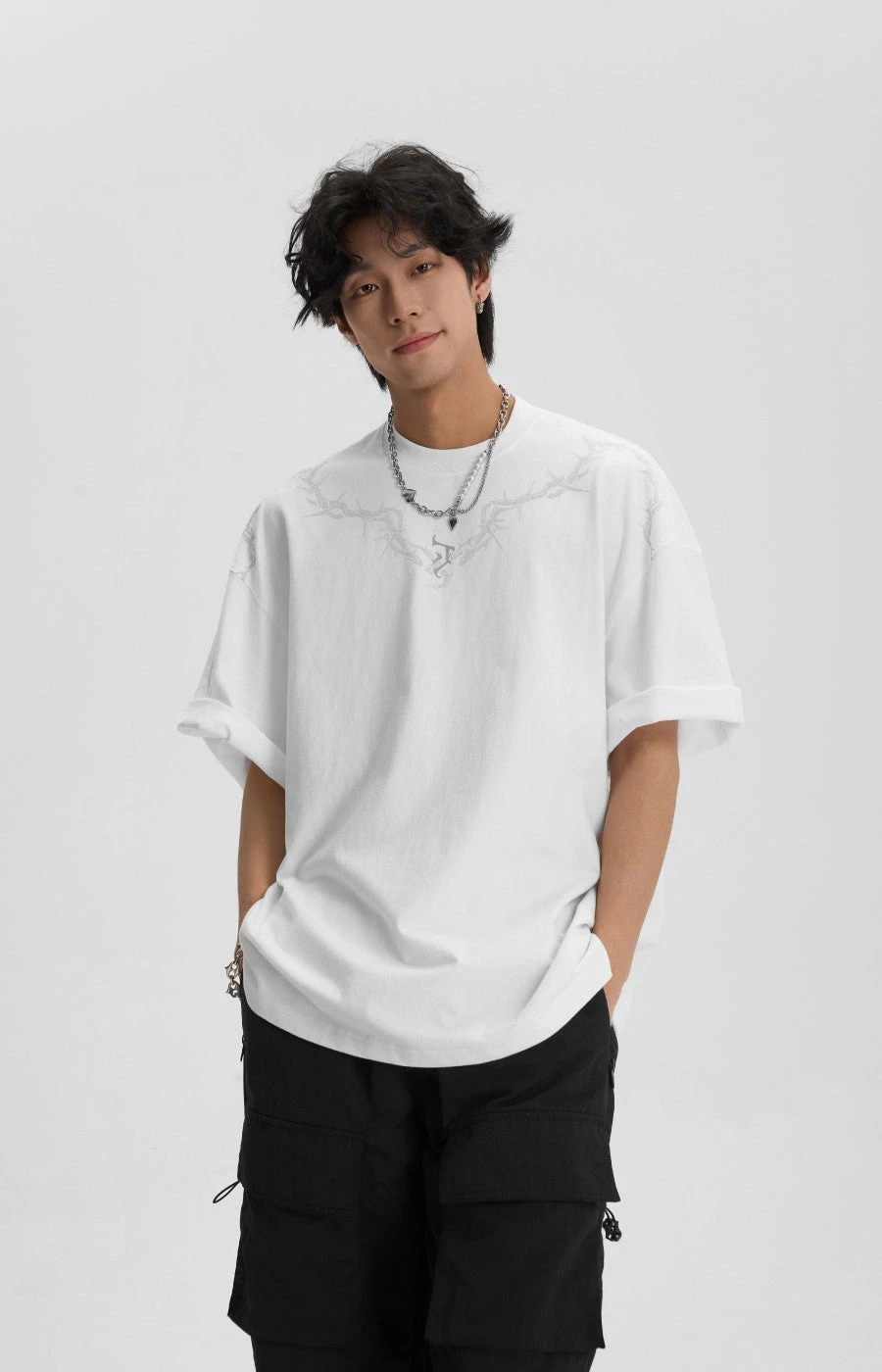 JHYQ Thorn Collar Tee(Jhyq Thorn Collar Tee) 17 JHYQ Thorn Collar Tee(Jhyq Thorn Collar Tee) - Image 15