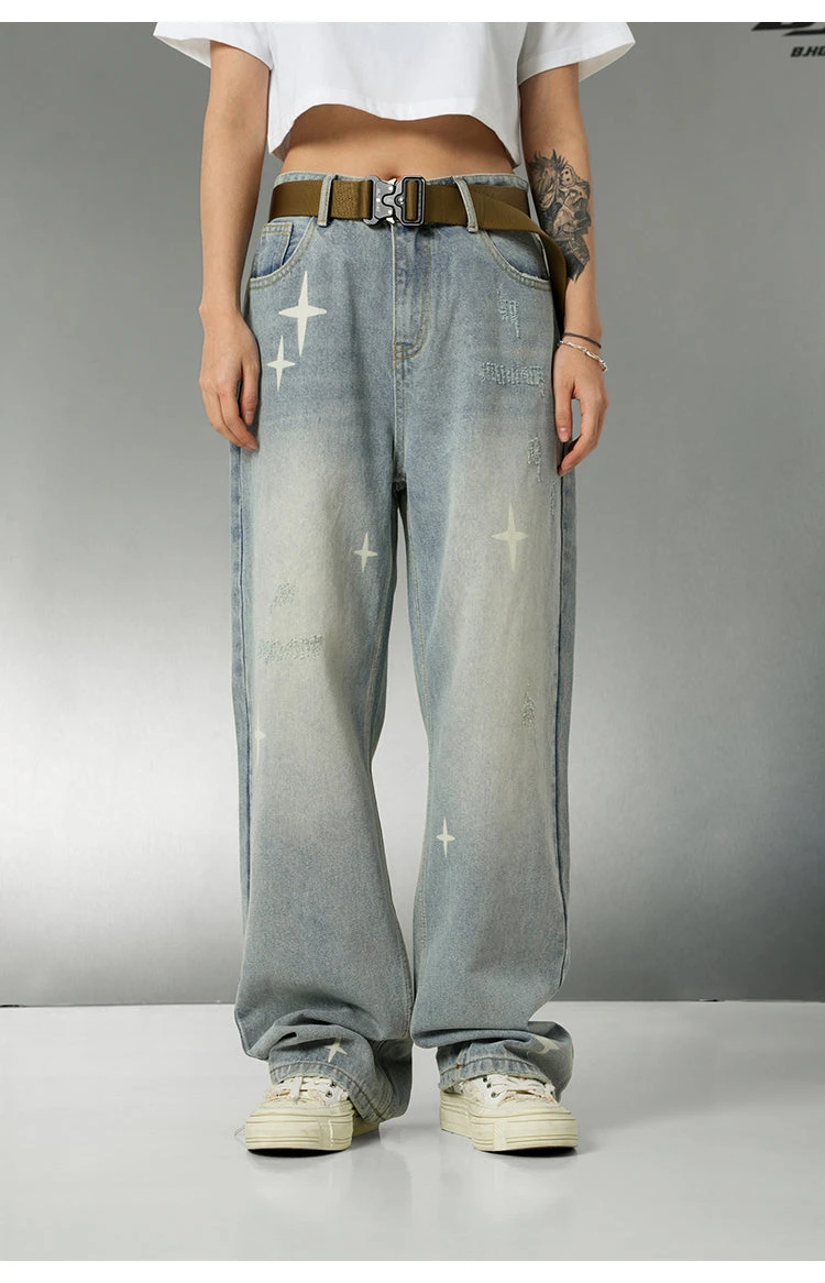 BJHG Star Spike Washed Denim Jeans(Bjhg Star Spike Washed Denim Jeans) 13 BJHG Star Spike Washed Denim Jeans(Bjhg Star Spike Washed Denim Jeans) - Image 11