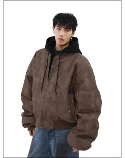 MRNEARLY Vintage Faded Bomber Jacket(Mrnearly Vintage Faded Bomber Jacket) -Youth Urban Wear O1CN01M2GutC1VQpoWr79Zq 2434502648