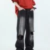 MRNEARLY Vintage Washed Ripped Jeans(Mrnearly Vintage Washed Ripped Jeans)
