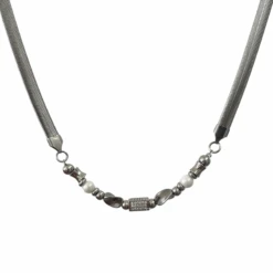 MINBIN Silver Beaded Snake Chain Necklace(Minbin Silver Beaded Snake Chain Necklace) -Youth Urban Wear O1CN01O4RDpk1Xa6zKUPlAH 2046362939