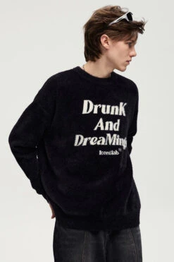 ICONSLAB "DrunK And DreaMing" Sweater(Iconslab Drunk And Dreaming Sweater) -Youth Urban Wear O1CN01PHJWaQ1fQ39ajD5KE 2209662684000