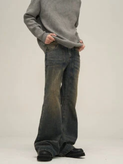 "Faded N Flared" Denim Jeans(Faded N Flared Denim Jeans)