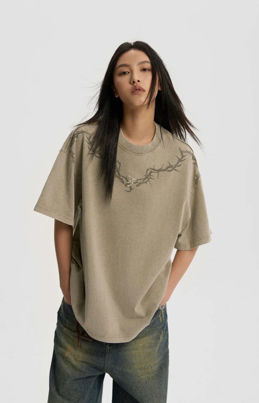 JHYQ Thorn Collar Tee(Jhyq Thorn Collar Tee) 15 JHYQ Thorn Collar Tee(Jhyq Thorn Collar Tee) - Image 13