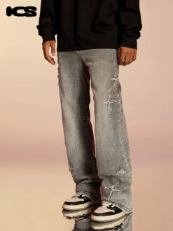 ICONSLAB Textured Spike Denim Jeans(Iconslab Textured Spike Denim Jeans) 20 ICONSLAB Textured Spike Denim Jeans(Iconslab Textured Spike Denim Jeans) -Youth Urban Wear O1CN01PpxmG31fQ37YcQrZm 2209662684000