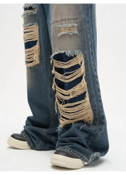 WLNEXT Patched Distressed Jeans(Wlnext Patched Hole Jeans) -Youth Urban Wear O1CN01QncTeU1r3OsWgvLfP 1124265575