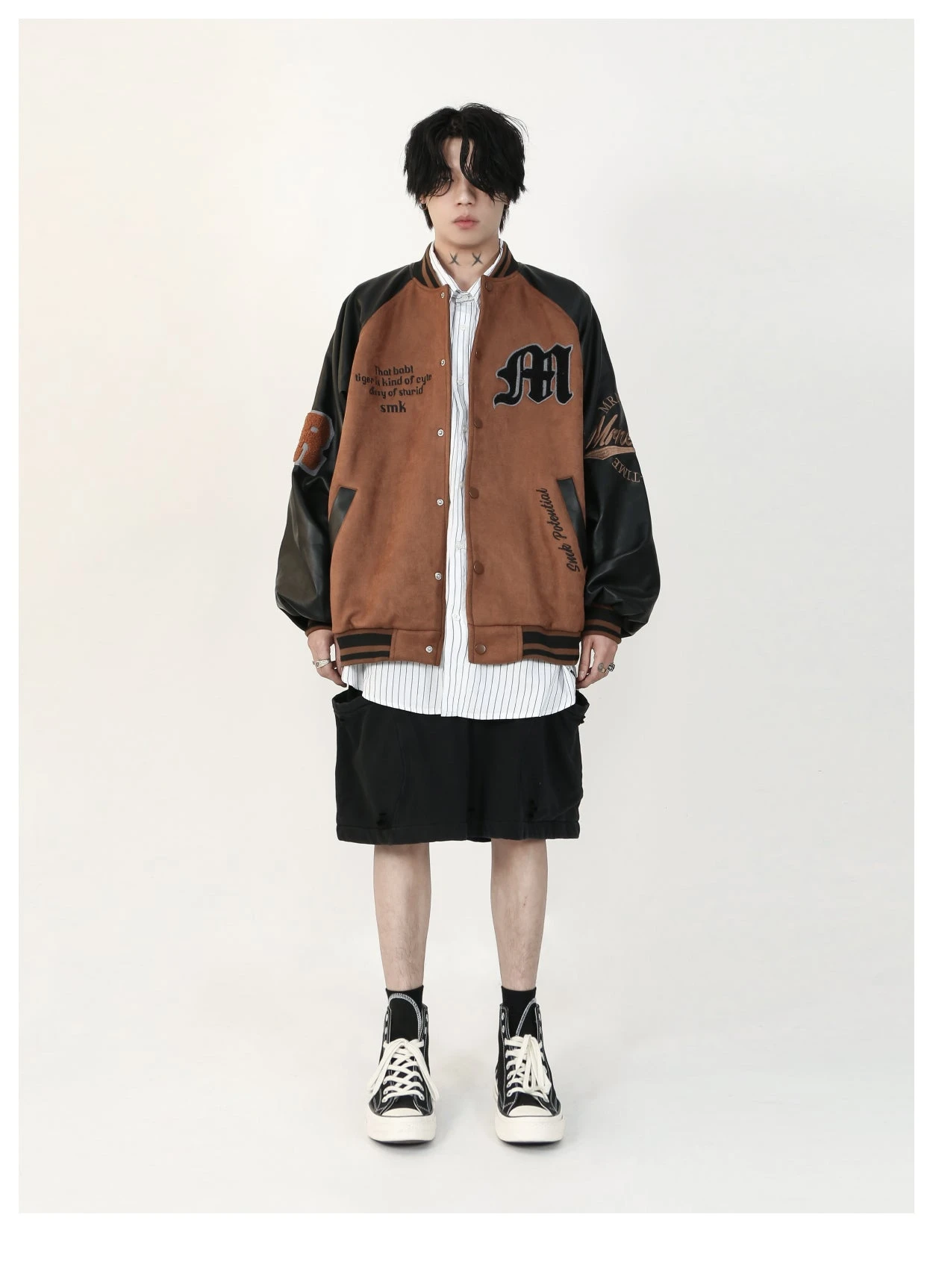 MRNEARLY "1997" Suede Varsity Jacket(Mrnearly 1997 Suede Varsity Jacket) 18 MRNEARLY "1997" Suede Varsity Jacket(Mrnearly 1997 Suede Varsity Jacket) - Image 16