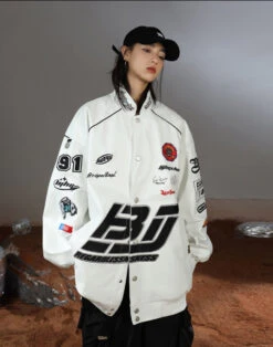 BJHG Patched Biker Jacket(Bjhg Patched Biker Jacket)