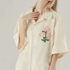 EMPTY REFERENCE Off-White Button-Up Shirt(Empty Reference Off White Button Up Shirt) -Youth Urban Wear O1CN01TShvyr1h8lIA1JAKY 668204233