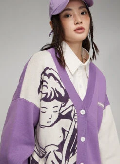 ICONSLAB "Singing Angel" Cardigan(Iconslab Singing Angel Cardigan) -Youth Urban Wear O1CN01Td4Rnk1fQ37f4DrGz 2209662684000