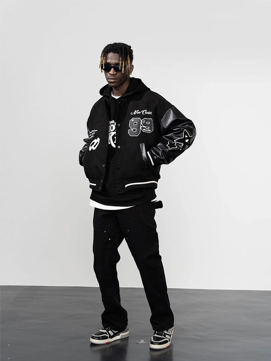 HARSH And CRUEL "Clouded" Varsity Jacket(Harsh And Cruel Clouded Varsity Jacket) 7 HARSH And CRUEL "Clouded" Varsity Jacket(Harsh And Cruel Clouded Varsity Jacket) - Image 5