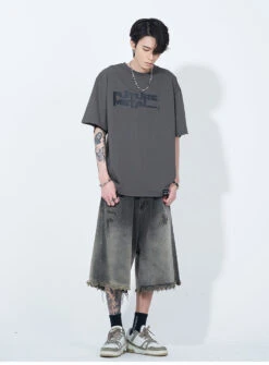 WLNEXT Vintage Raw Edge Denim Shorts(Wlnext Vintage Raw Edge Denim Shorts) -Youth Urban Wear O1CN01UAqrbM1r3Op3UAQ3z 1124265575