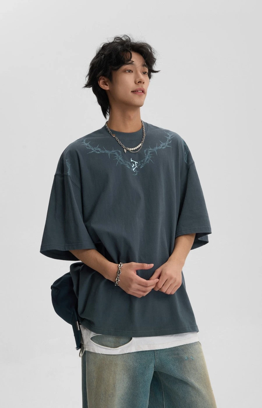 JHYQ Thorn Collar Tee(Jhyq Thorn Collar Tee) 21 JHYQ Thorn Collar Tee(Jhyq Thorn Collar Tee) - Image 19