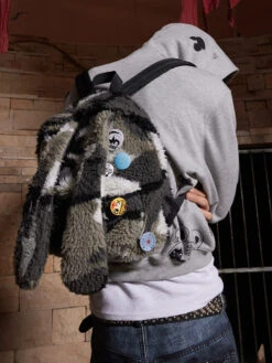 DND4DES Camo Rabbit Fur Backpack(Dnd4des Camo Rabbit Fur Backpack)