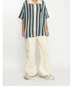 EMPTY REFERENCE Striped Crochet Collar Shirt(Empty Reference Striped Crochet Collar Shirt) -Youth Urban Wear O1CN01UYJrte1h8lNKnc1J0 668204233