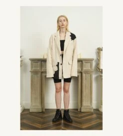 EMPTY REFERENCE Two-Tone Flower Corduroy Blazer(Empty Reference Two Tone Flower Corduroy Blazer) -Youth Urban Wear O1CN01Uqd4rN1h8lCIYjveD 668204233